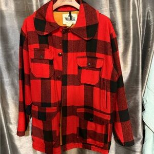 Woolrich Red and Black Checkered Jacket